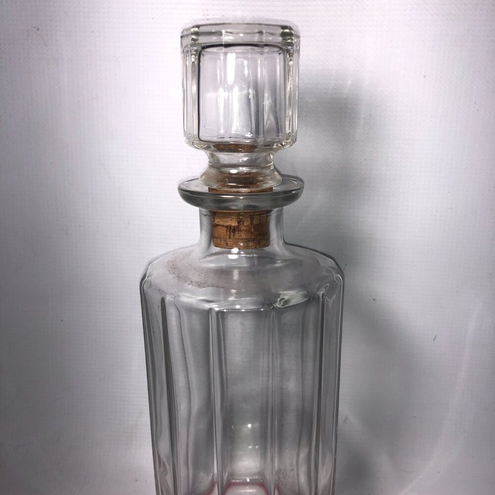 Bormioli 12 Sided Glass Decanter with Stopper - Made in Italy